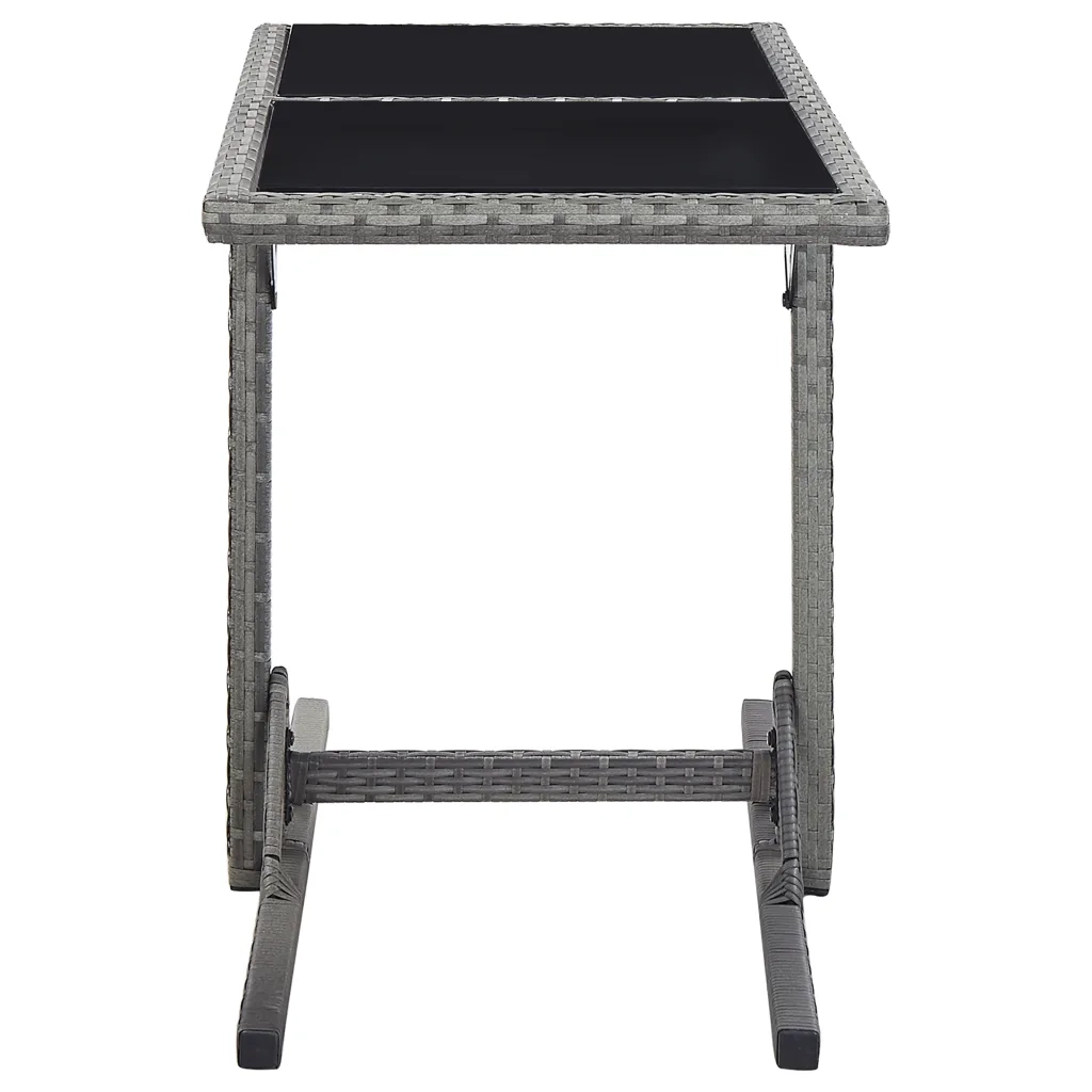 Set Mobili da Pranzo per Giardino 3 pz | Set Salotto da Giardino Grigio