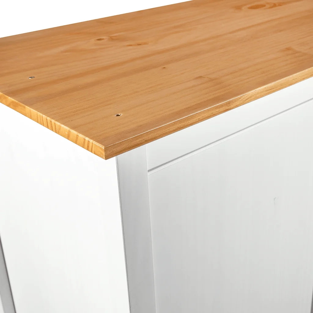 Armadio a 2 Ante Hill Bianco 89x50x170cm in Legno di Pino CFW3940361