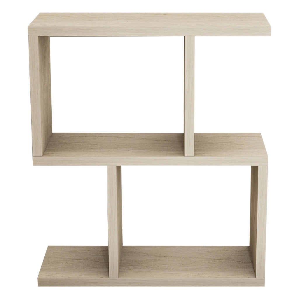 Tarzo, Tavolino da Salotto 2 Vani, 45x17x51h cm Bianco Marmo