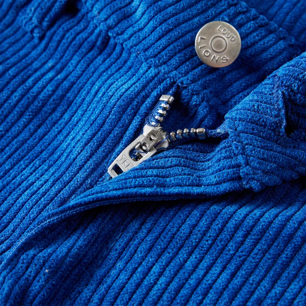 Pantaloni per Bambini in Velluto a Coste Blu Cobalto 92 CFW6421224