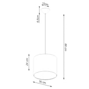 Lampada a sospensione NOVA 30 bianco