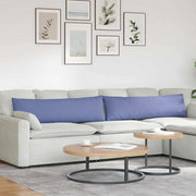 Cuscini da Divano 2 pcs Blu jeans 145 x 40 cm Tessuto