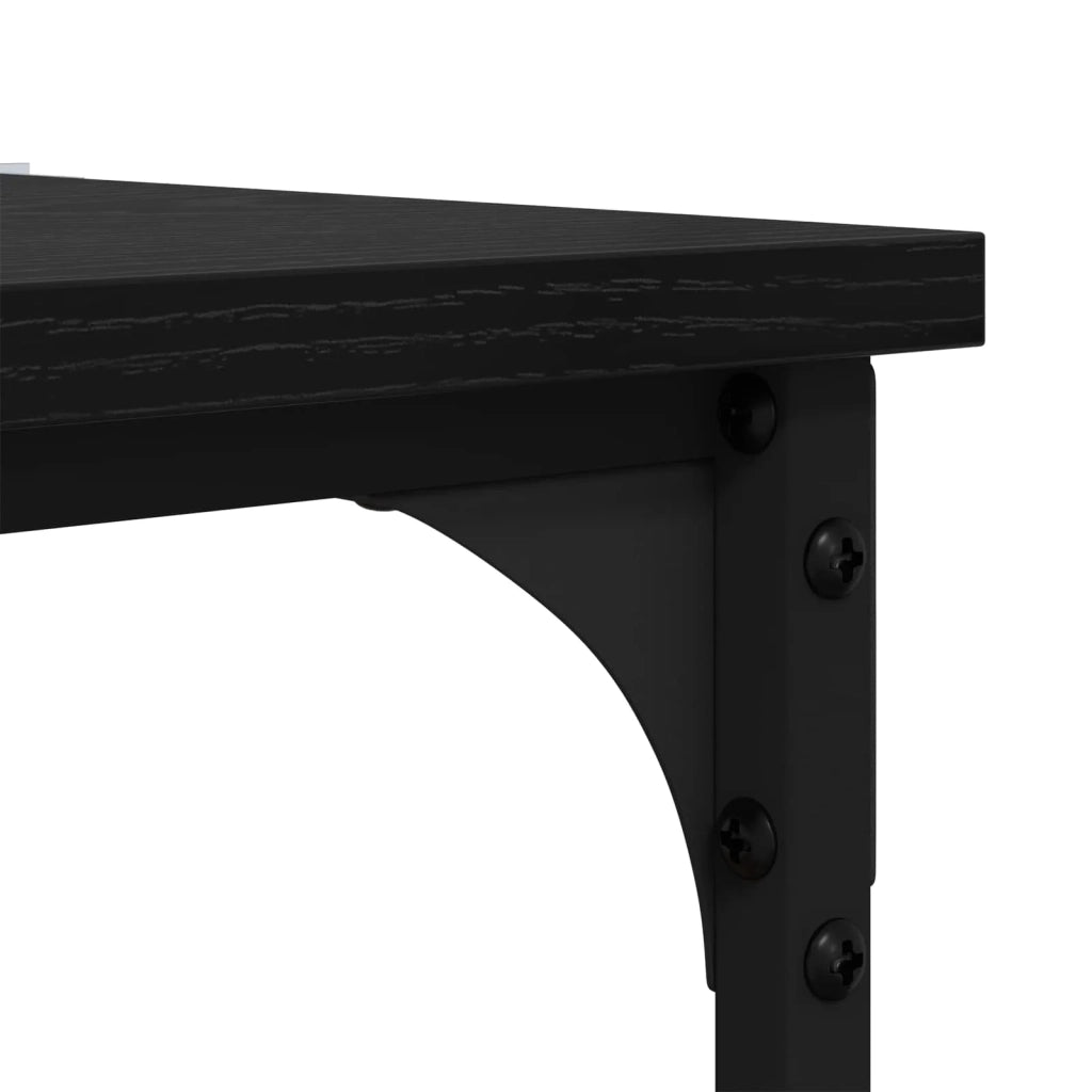 Tavolo laterale Rovere Nero 40 x 30 x 75 cm Legno multistrato