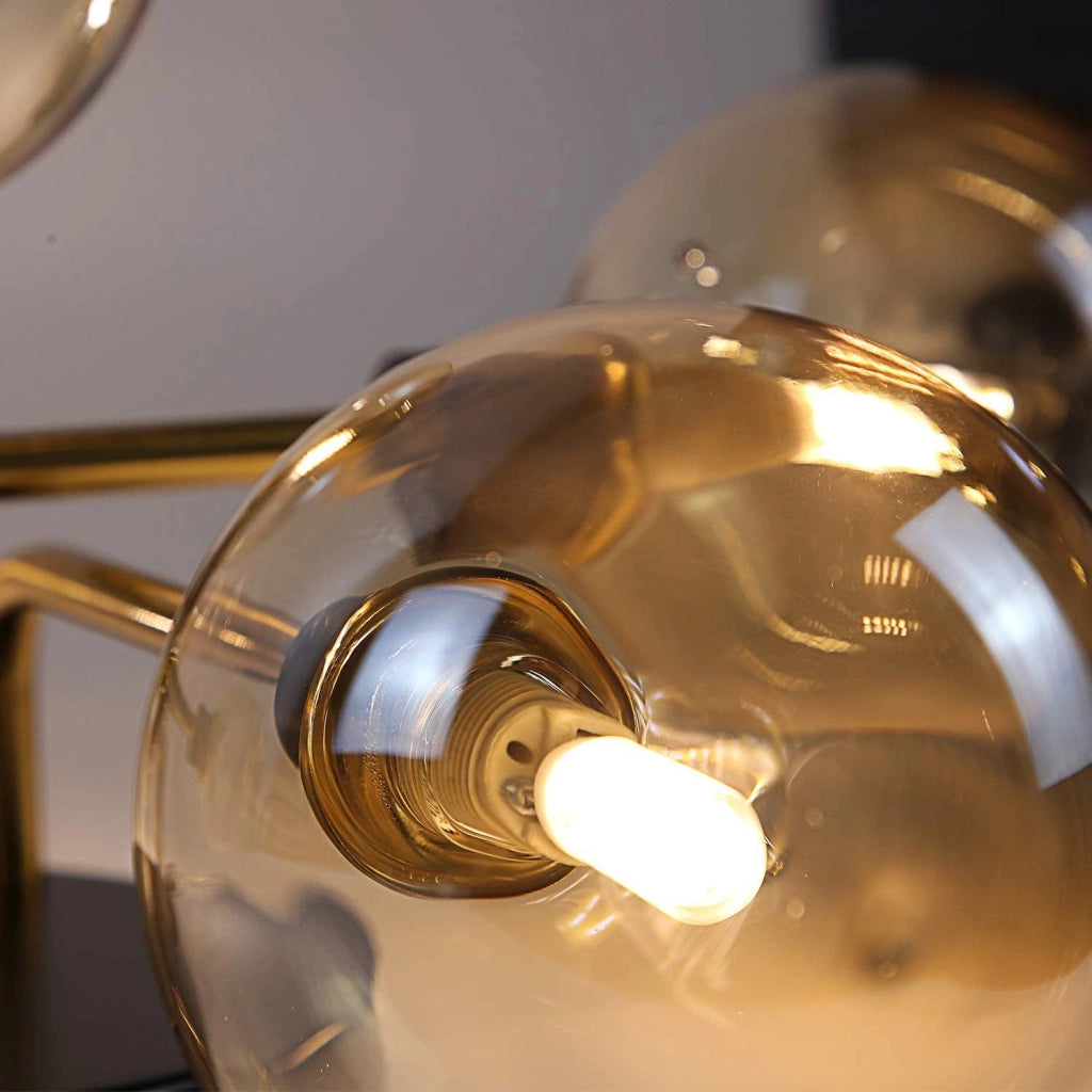 ZMH Lampada da soffitto a globo in vetro per illuminazione soggiorno