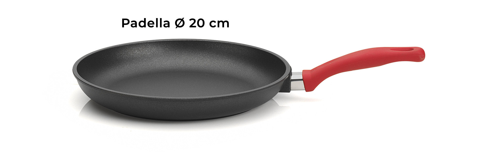 Set 3 Padelle Ø20-24-28 cm in Alluminio Pressofuso Antiaderente Olympia Love