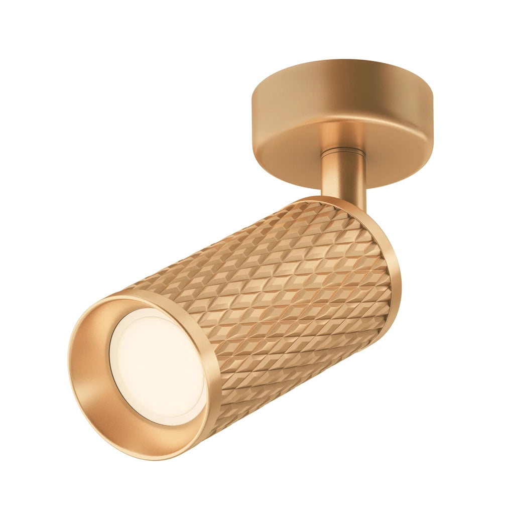 Maytoni lampada da soffitto moderna Focus Design 1 luce GU10 oro metallo