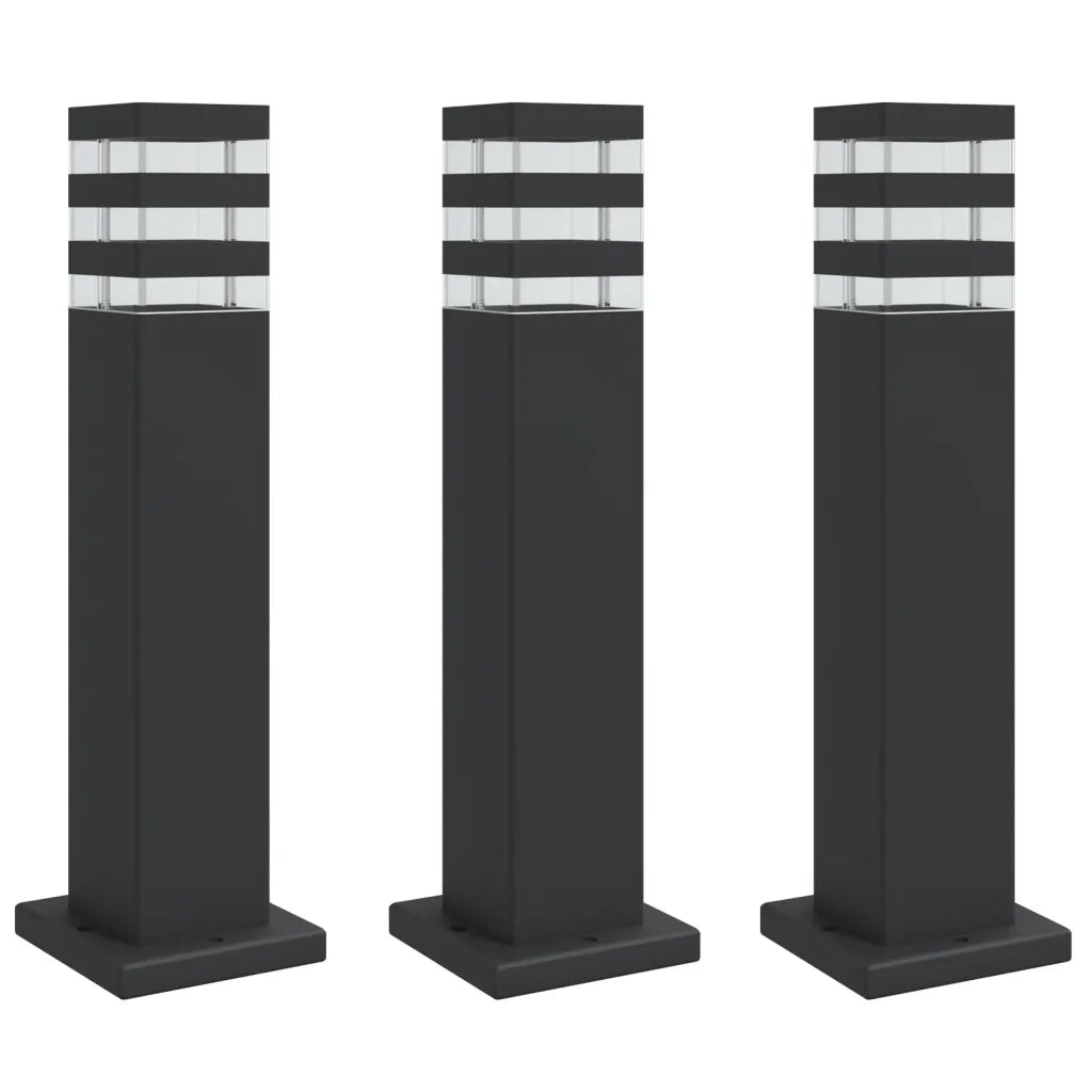Lampade da Terra per Esterni Nera 50 cm in Alluminio CFW4938747