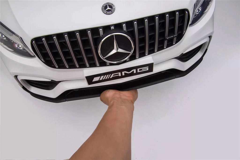 Macchina Elettrica per Bambini 12V con Licenza Mercedes GLC 63S Coupè Blu Metallizzato