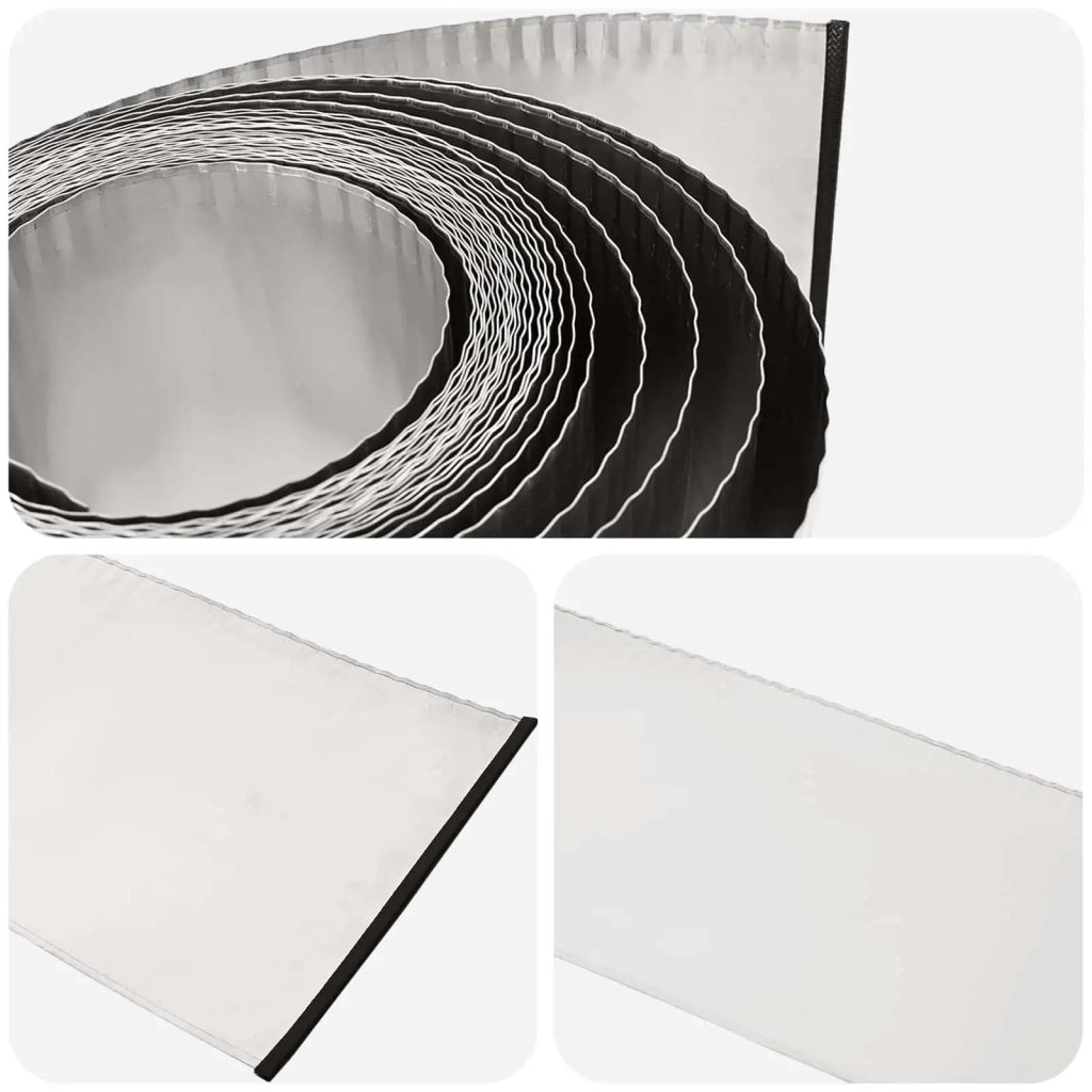 Bordura per Prato 10 m x 20 cm Acciaio zincato Argento 42030382