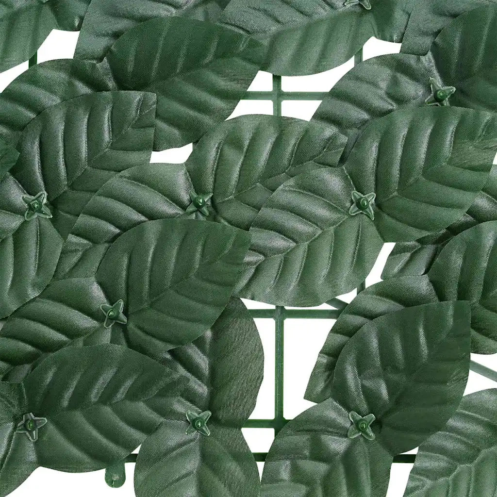 Paravento da Balcone con Foglie Verde Scuro 200x75 cm 367840