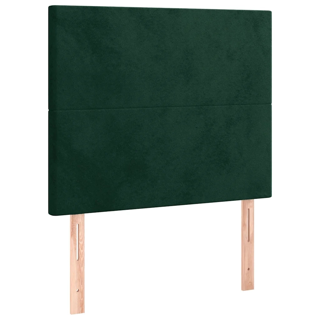 Giroletto senza Materasso Verde Scuro 90x190 cm in Velluto 3125608