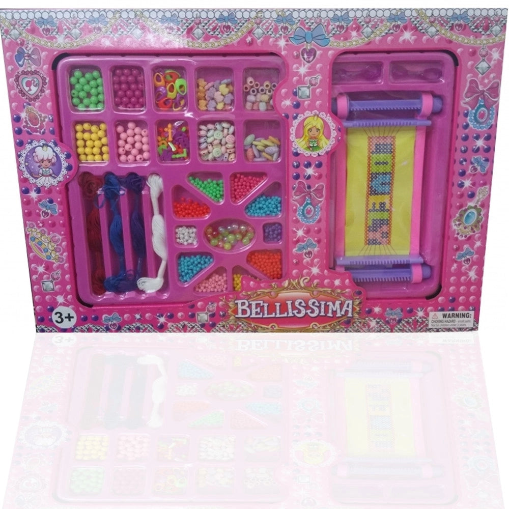 Trade Shop - Set Crea Bracciali Braccialetti Perline Lettere Telaio Gioielli Personalizzati -