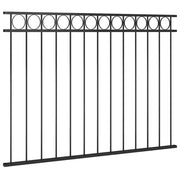 Pannello di recinzione | Recinzione da Giardino ASSEN in acciaio 1,7x1,2 m Nero