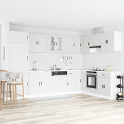 Mobiletto sotto lavabo "Porto" con lavabo bianco 80x46x84,5 cm in legno ingegnerizzato