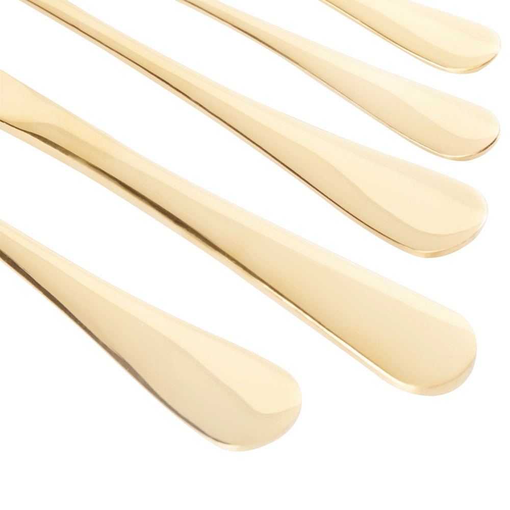 Set di posate in acciaio inox oro 30 pezzi per 6 persone Coltello Cucchiaio Forchetta Cucchiaio Forchetta per torte Design moderno