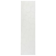 Tappeto decorativo rettangolare in jacquard 80 x 300 cm, bianco sporco design elegante