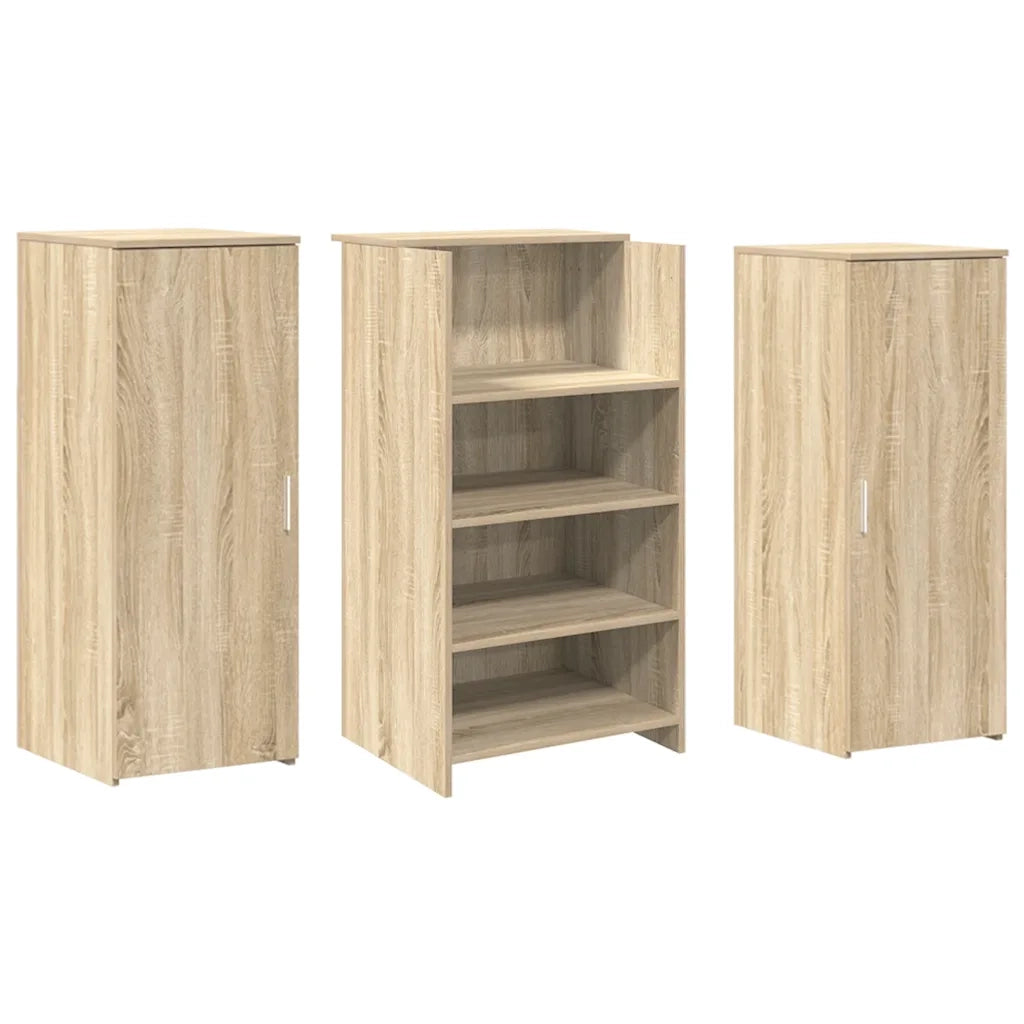 vidaXL Banco Reception Rovere Sonoma 135x50x103,5 cm Legno Multistrato
