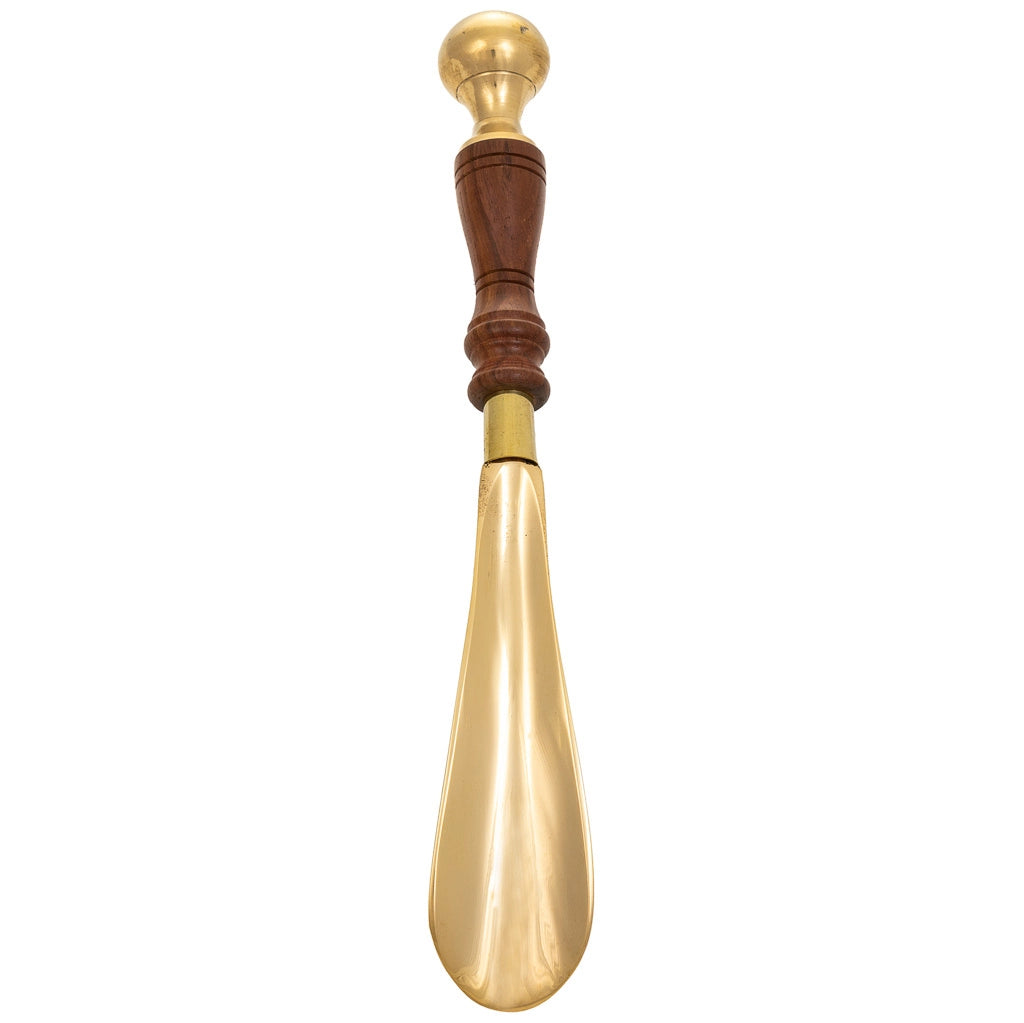 Levascarpe manuale in legno e metallo dorato 26