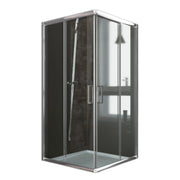 Box Doccia Quadrato 80x80 H185 Trasparente 6mm mod. Alabama
