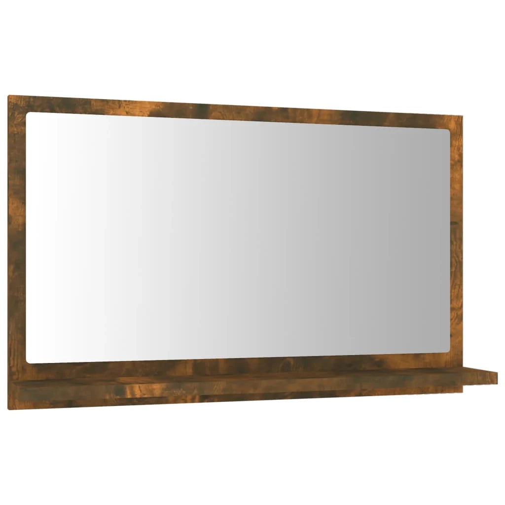 Specchio da bagno 60 x 10,5 x 37 cm in legno ingegnerizzato marrone 02_0006894