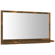 Specchio da bagno 60 x 10,5 x 37 cm in legno ingegnerizzato marrone 02_0006894