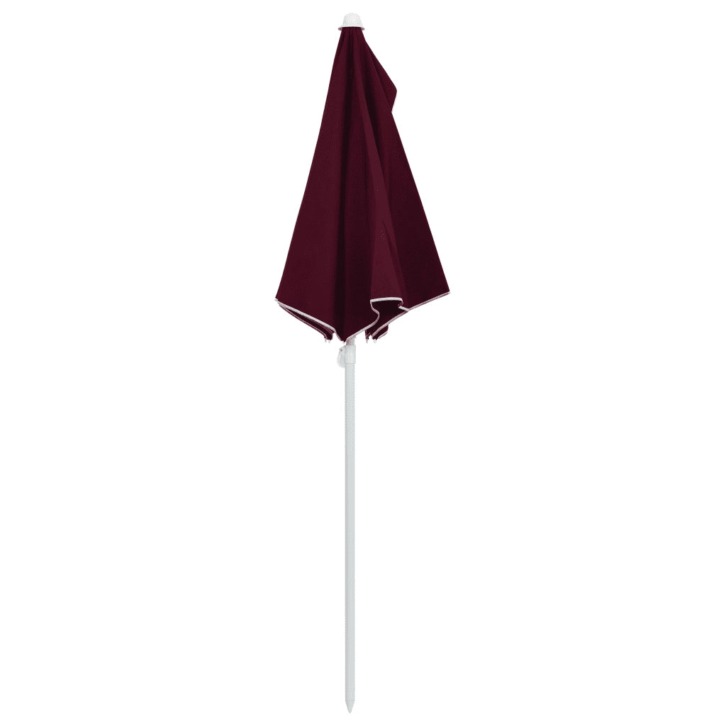 Ombrellone Semicircolare da Giardino-Ombrello da balcone con Palo 180x90 cm Bord¨°