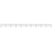 Recinzione da Giardino con Punta a Lancia in Acciaio 1673x80 cm Nero 277611