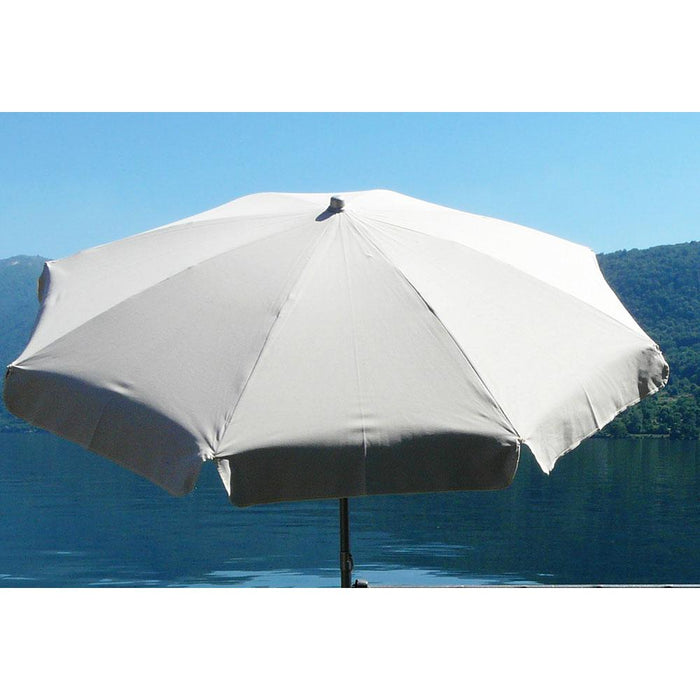 Ombrellone da Giardino Ø2 m Palo Ø33 mm in Acciaio Maffei Venezia Duplex Ecru/Tortora