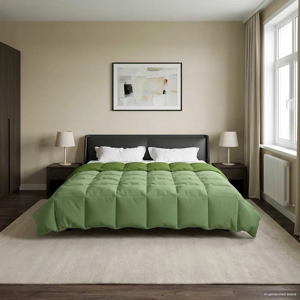 Piumone Completo Annuale Verde 200 x 200 cm Microfibra 42026040