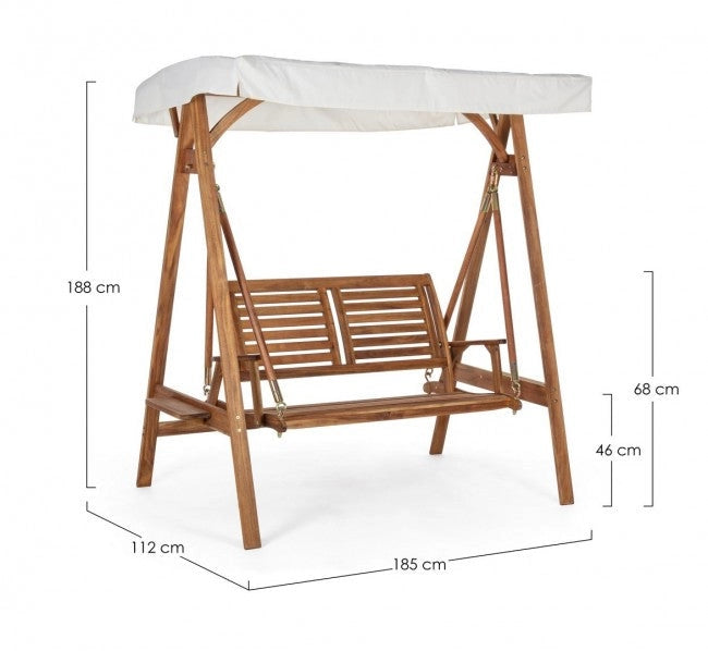 Dondolo 2 Posti 185x112x188h cm Noemi
