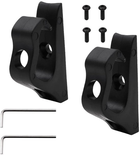 Accessori scooter elettrici multifunzionali - hanger - nero - utile per caschi e borse - 2 pezzi - compatibile con M365 e M187