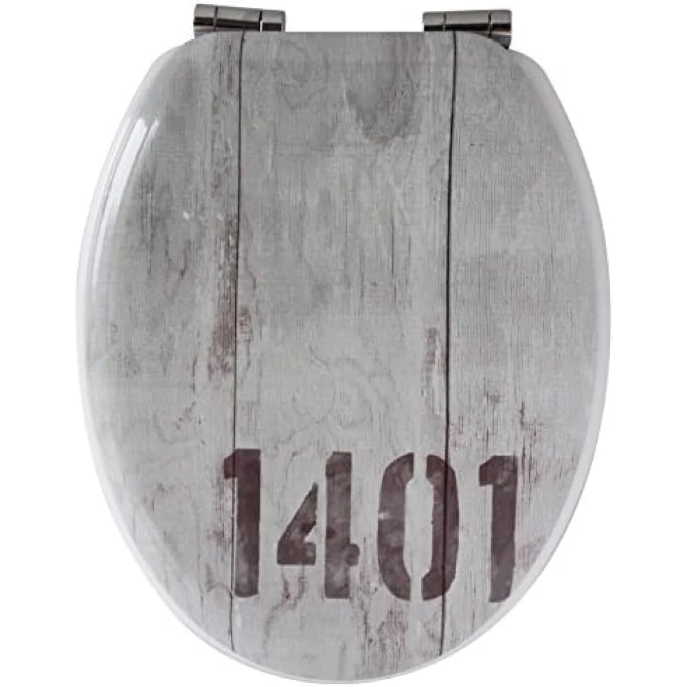 Gelco 6124613 industriale sedile wc stile industriale mdf grig