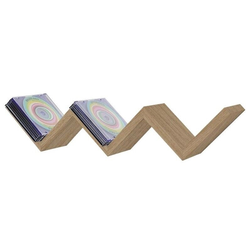 MENSOLA ZIG ZAG DIMENSIONI 59X12X12 CM IN COLORE ROVERE