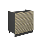 Vicco Mobile lavello cucina Pannello in quercia 80 cm senza piano di lavoro