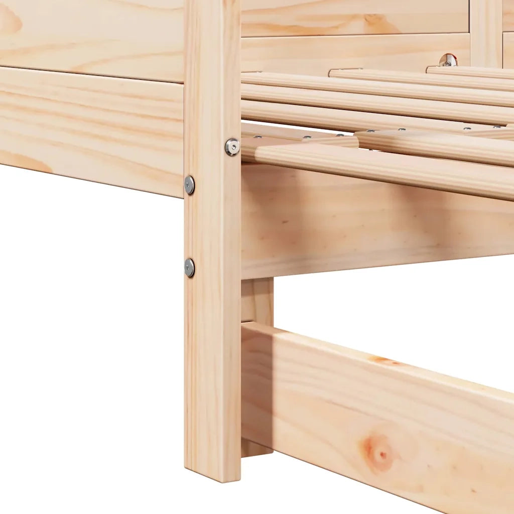 Letto matrimoniale | Letto per adulti | Letto Giorno Estraibile Marrone 203,5 x 184 x 56,5 cm