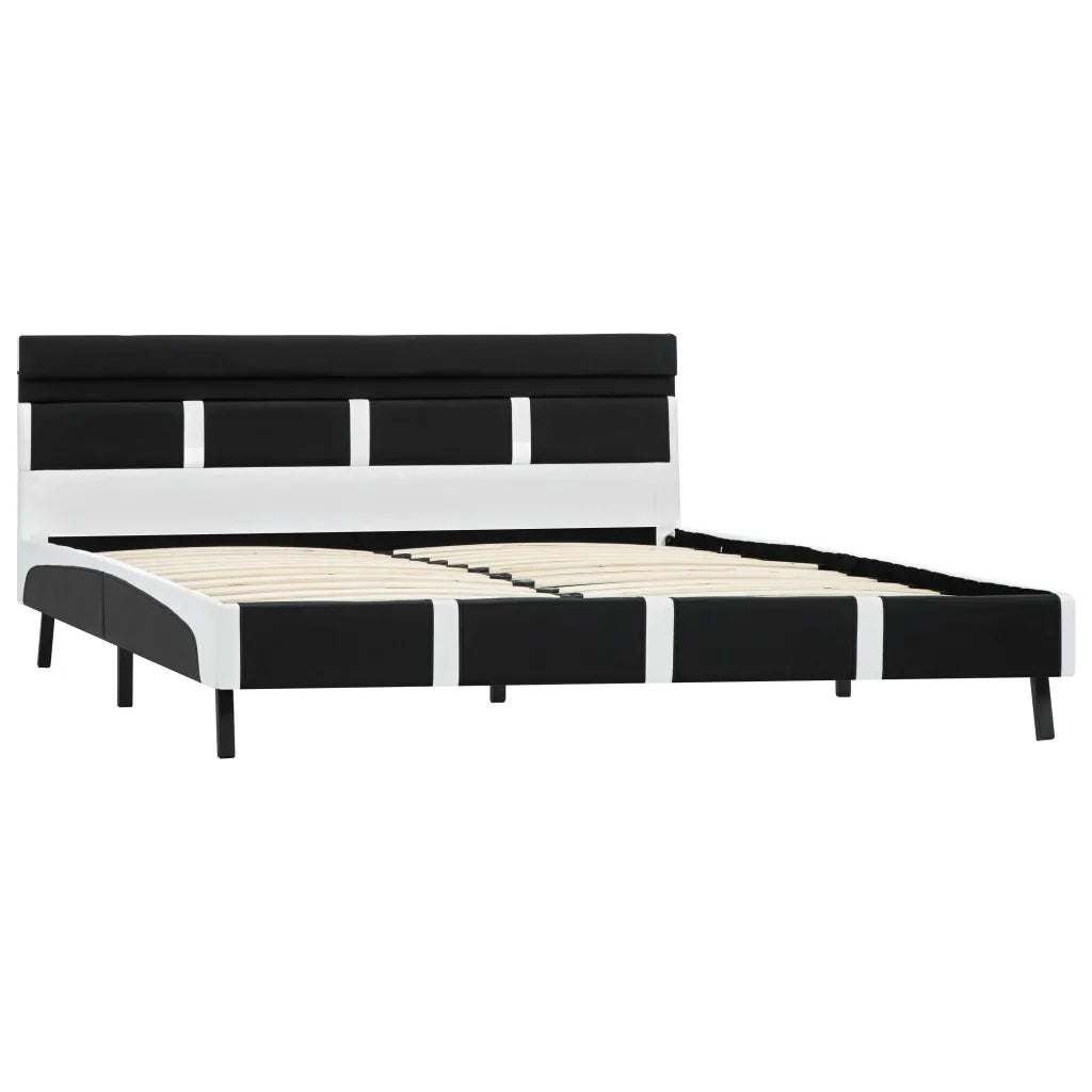 Giroletto con LED Nero in Similpelle 160x200 cm cod mxl 61539