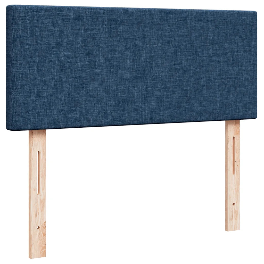 Pouf Letto con Materasso e LED Blu 120x190cm in Tessuto 3312214