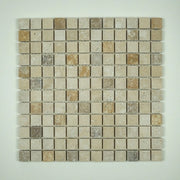 Mosaico in Travertino Anticato - Mix 3 Colori - 2,3X2,3X1 CM