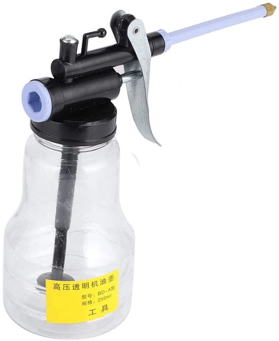 Macchina di alta pressione per auto - Olio 12V - Manuale - Accessorio per auto - Kit di riparazione - Contenitore di olio 250ml