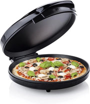 Forno per Pizza 30cm - Termostato Regolabile & Antiaderente & Riscaldamento Rapido - Forno per Pizza - 1450 Watt - Nero