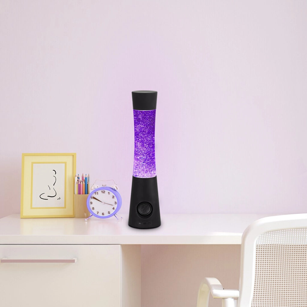 Lampada lava RGB Carnival con speaker Bluetooth nera Rabalux
