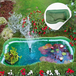 Laghetto da giardino maggiore polietilene verde interrare 235x140x60 litri 1000