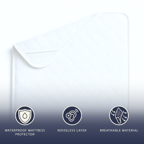 The White Stone Coprimaterasso Impermeabile Matrimoniale 160x200 con Elastici | Proteggi Materasso Traspirante e Antibatterico | Tessuto Stress Free, Silenzioso, Traspirante e Anallergico