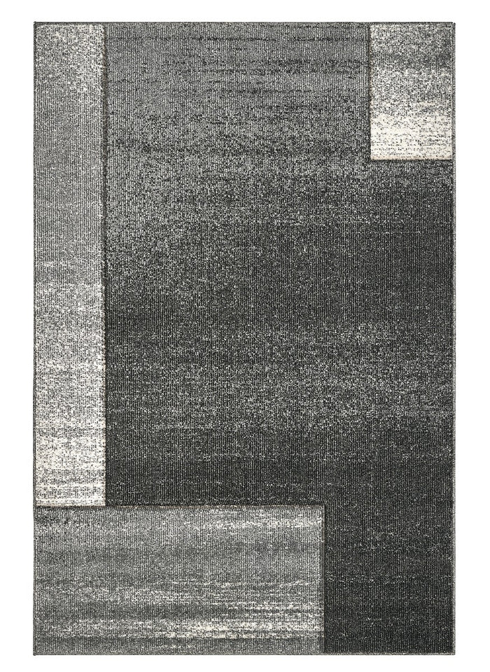 Tappeto FUNNY 57431 grigio moderno pelo morbido scolpito effetto 3D cm.120x170