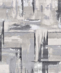 Tappeto NEVADA 9160 grigio disegno astratto arte moderna cm.160x230