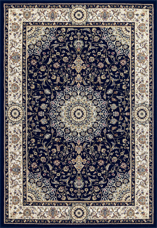 Tappeto BABIL disegno classico orientale colore blu e crema cm.280x380