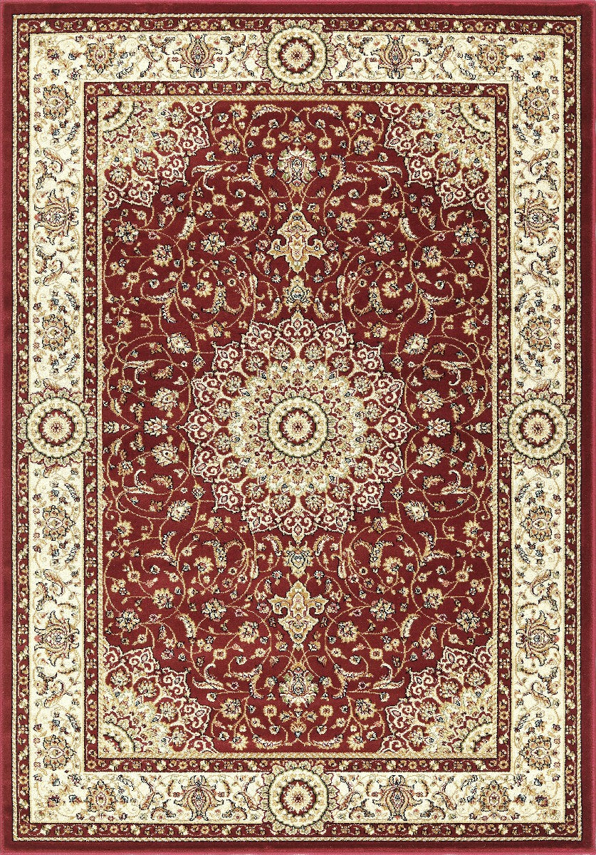 Tappeto BABIL disegno classico orientale colore rosso e crema cm.80x240