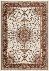 Tappeto BABIL disegno classico orientale colore crema e rosso cm.160x230