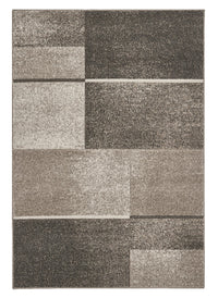 Tappeto FUNNY 87071 beige pelo morbido motivo geometrico a quadri cm.160x230