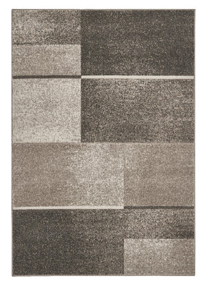 Tappeto FUNNY 87071 beige pelo morbido motivo geometrico a quadri cm.160x230